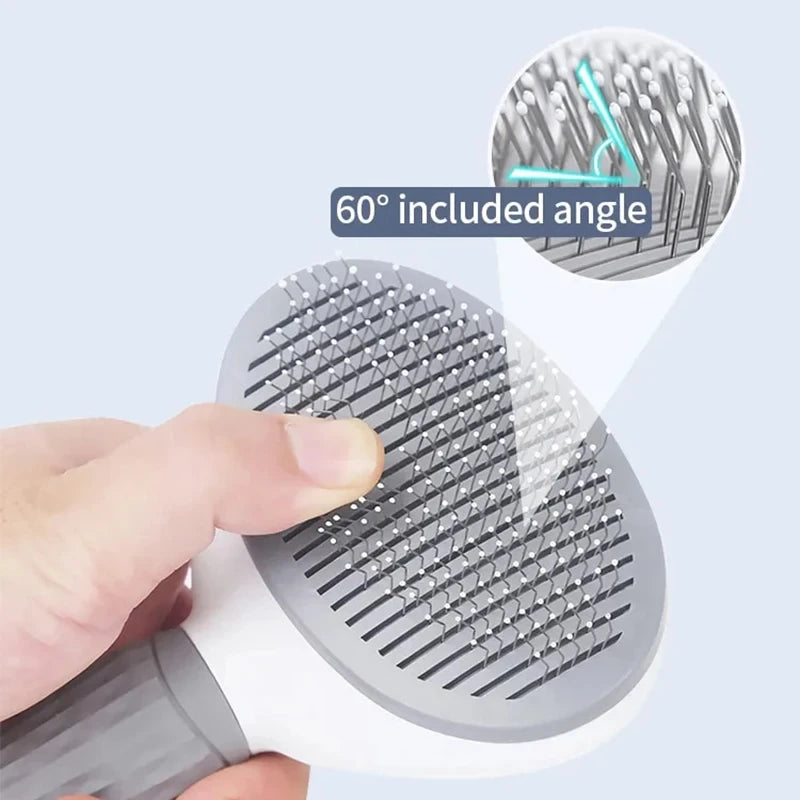 Grooming cat fur with Furly Stainless Steel Comb