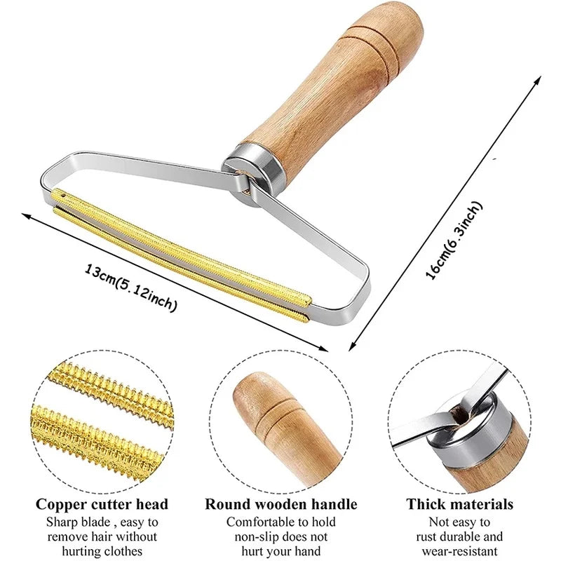 Restoring carpet and couch fabrics with Furly Wooden Lint Tool
