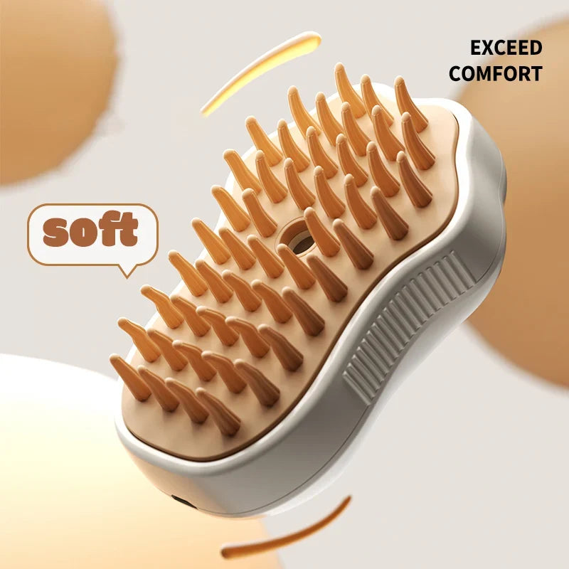 Peeling trapped hair disc from Furly Steam Brush